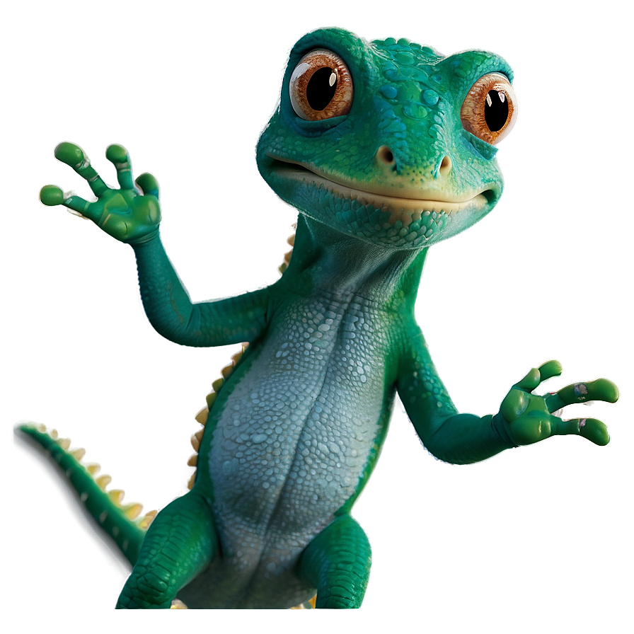 Geico Gecko Waving Hand Png Skv38 PNG Image