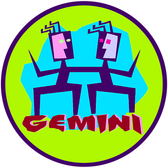 Gemini Zodiac Symbol Graphic PNG Image