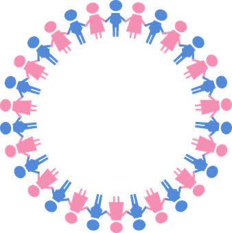 Gender Symbols Circle Graphic PNG Image