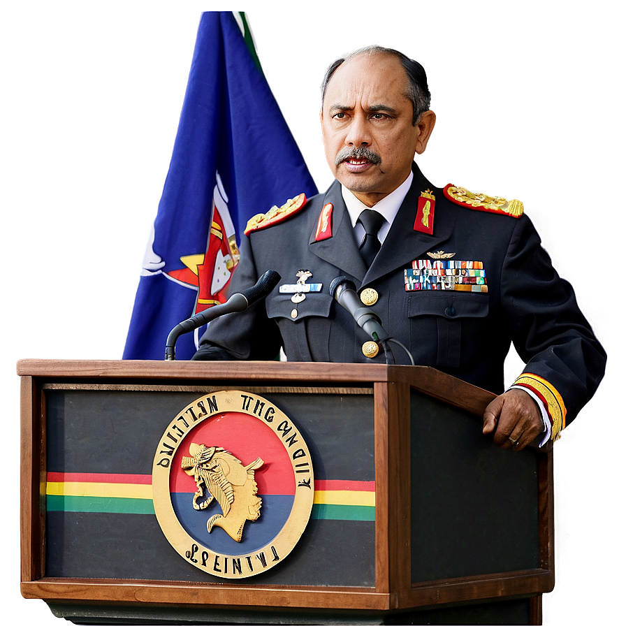 General Giving Speech Png 06252024 PNG Image