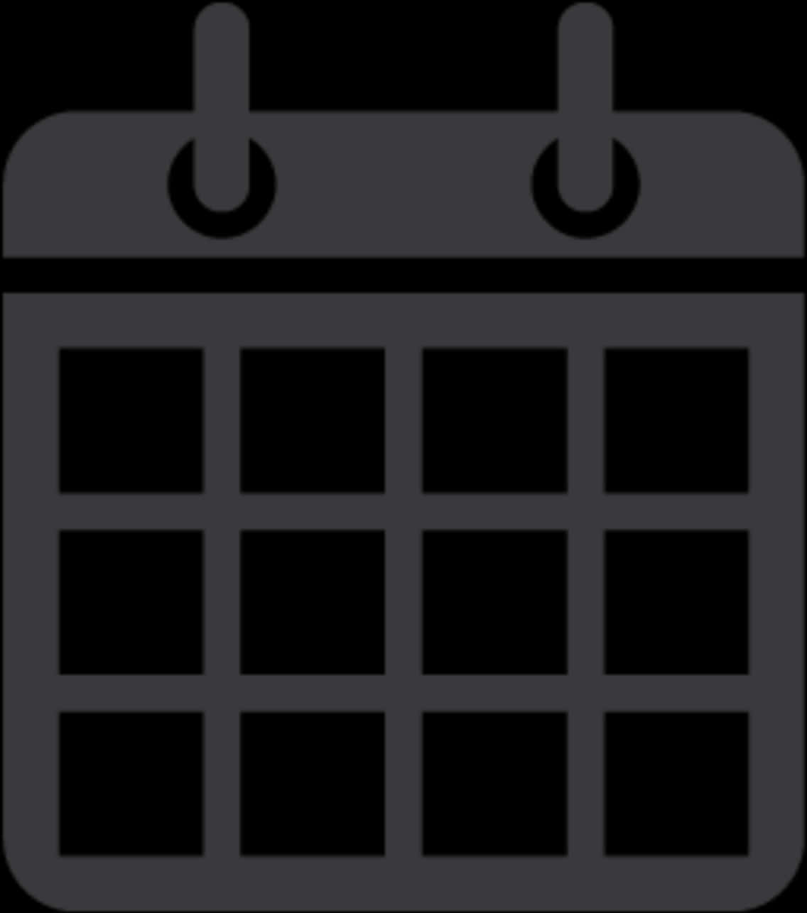 Generic Calendar Icon PNG Image