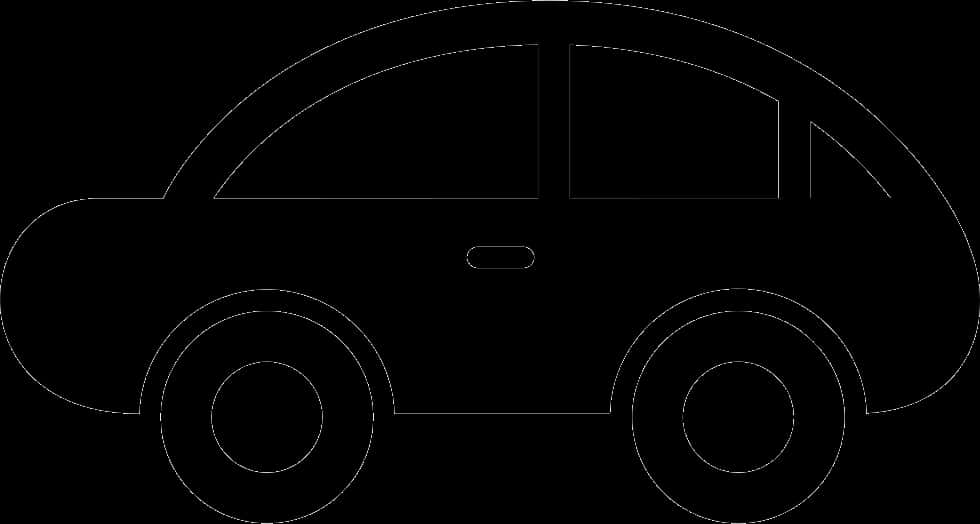 Generic Car Silhouette Side View PNG Image