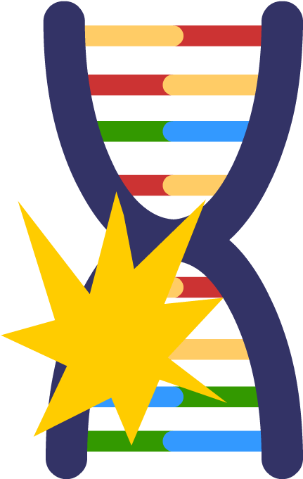 Genetic Mutation Representation PNG Image