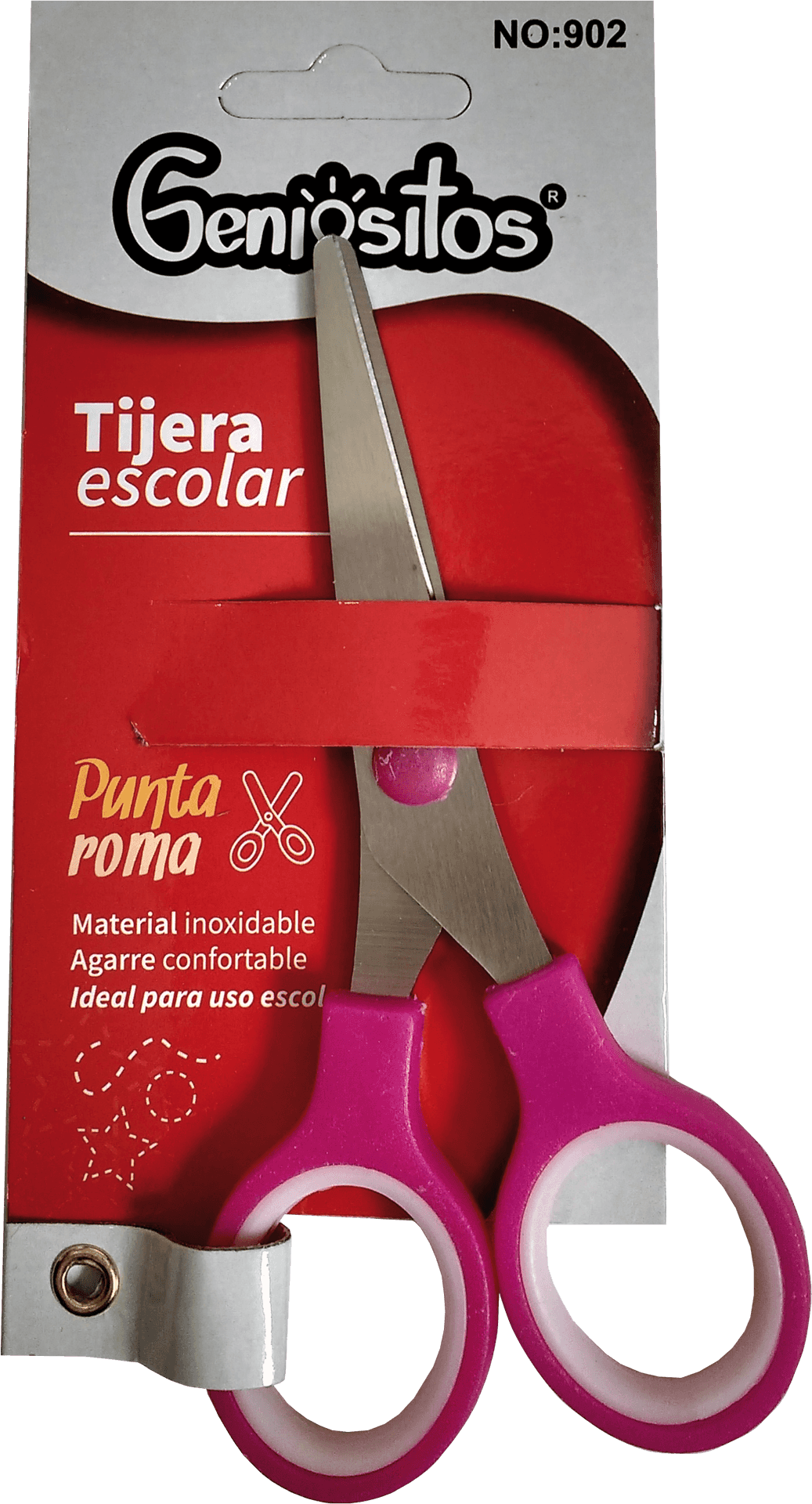 Geniositos School Scissors Packaging PNG Image