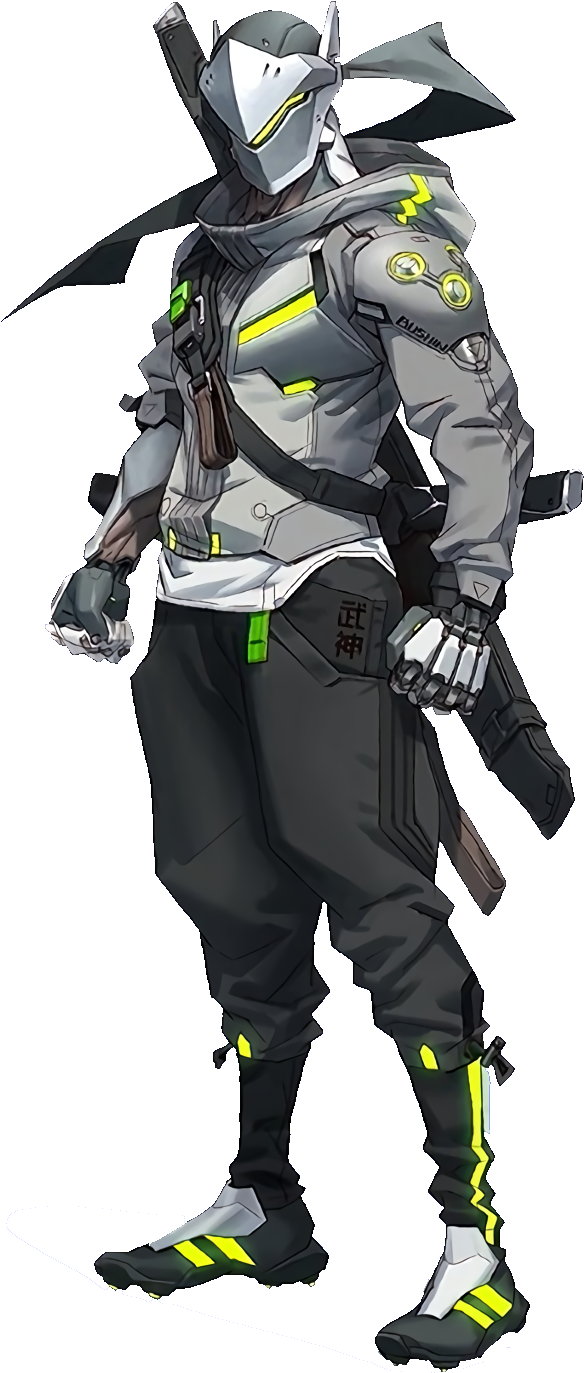 Genji Overwatch Cyber Ninja PNG Image