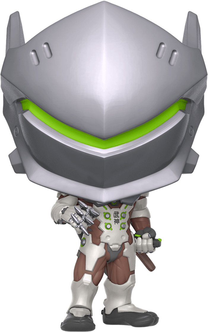 Genji Overwatch Figure Stylized PNG Image