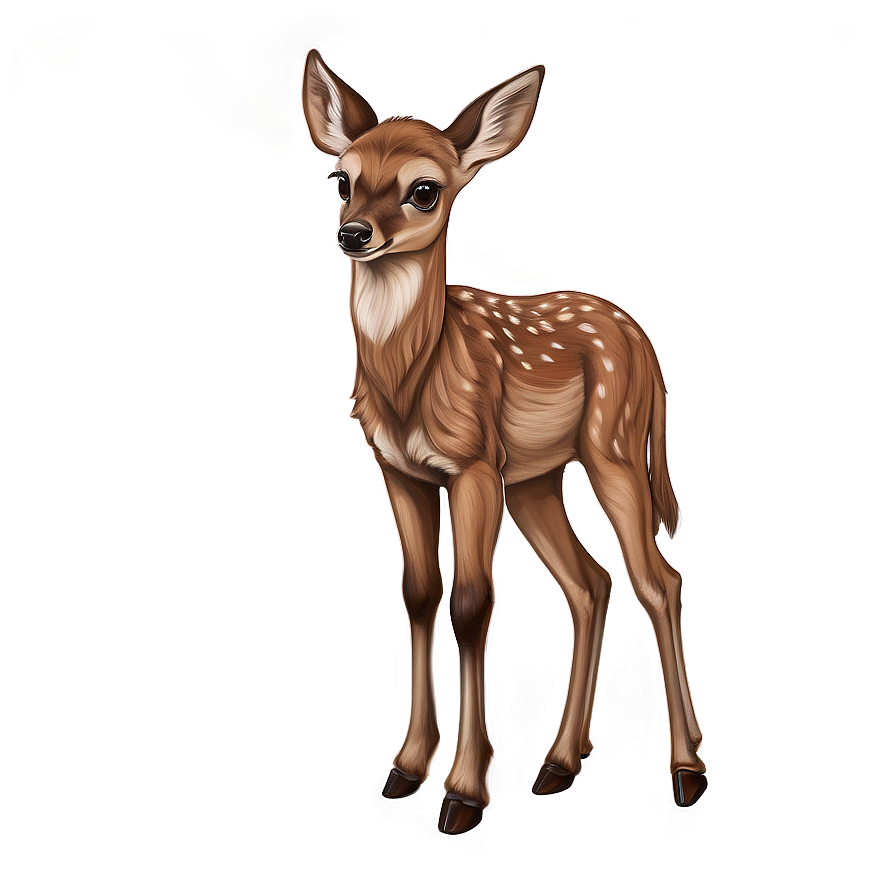 Gentle Fawn Drawing Png Eym84 PNG Image