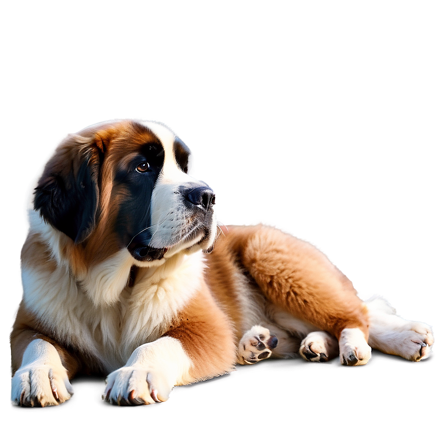 Gentle Giant Saint Bernard Png Kop PNG Image