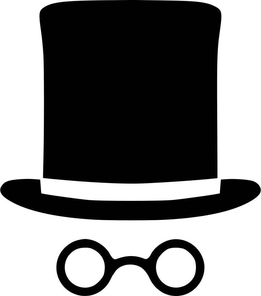 Gentleman Accessories Silhouette PNG Image