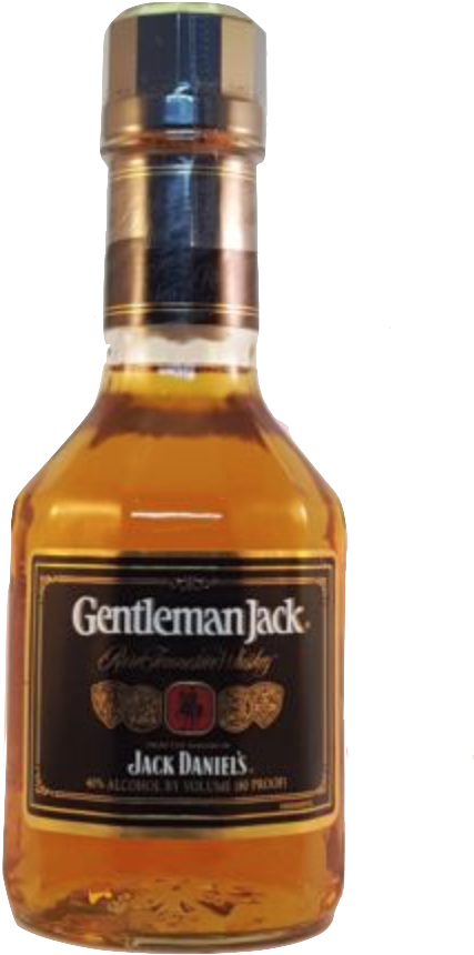 Gentleman Jack Whiskey Bottle PNG Image