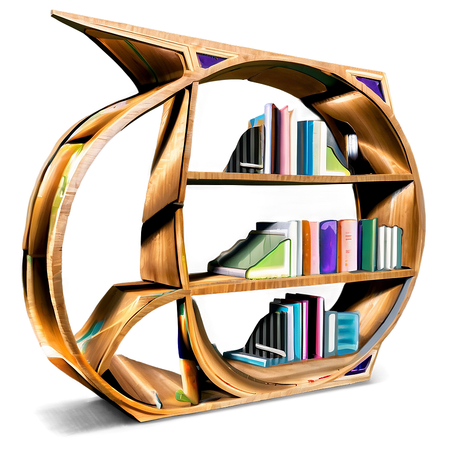 Geometric Bookshelf Png 68 PNG Image