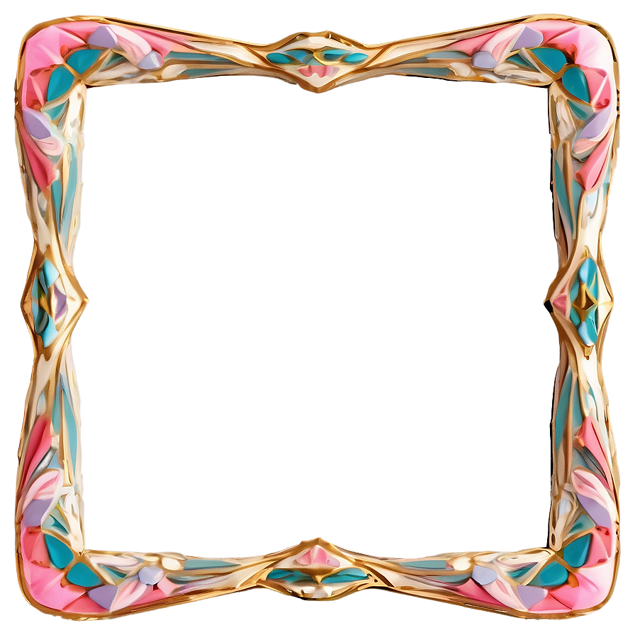 Geometric Cute Frame Png Fpl PNG Image