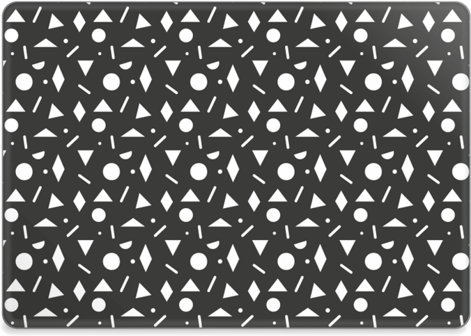 Geometric Design Mac Book Case PNG Image