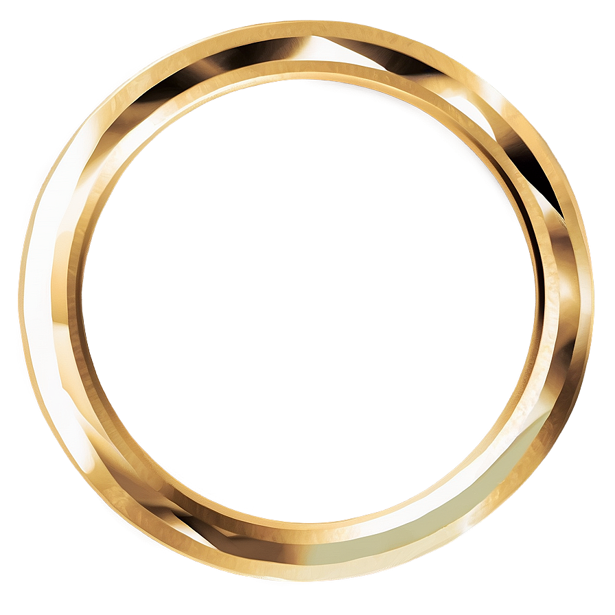 Geometric Gold Circle Frame Png Uql PNG Image