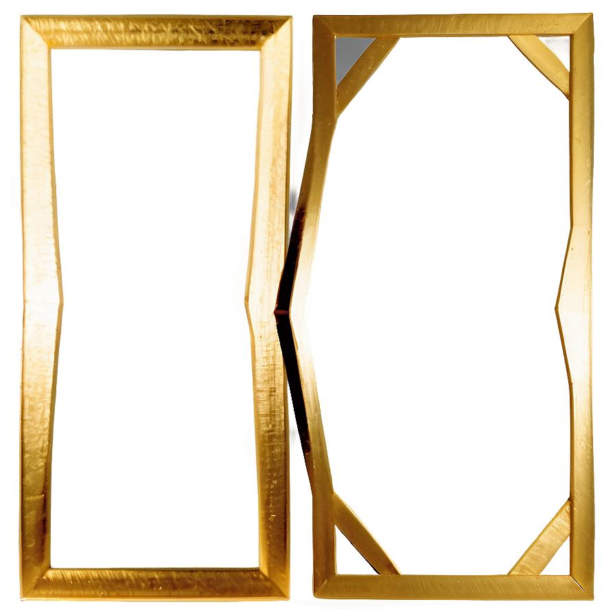 Geometric Gold Frame Png 05042024 PNG Image