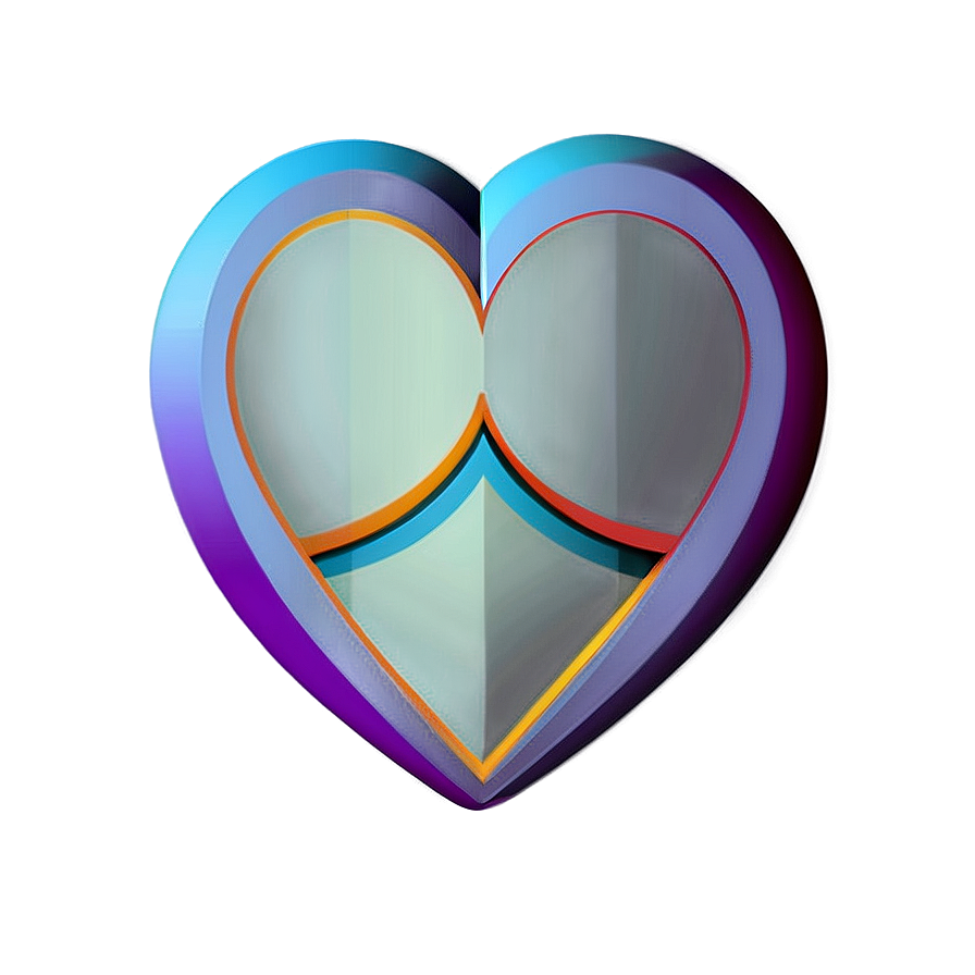 Geometric Heart Drawing Png 10 PNG Image