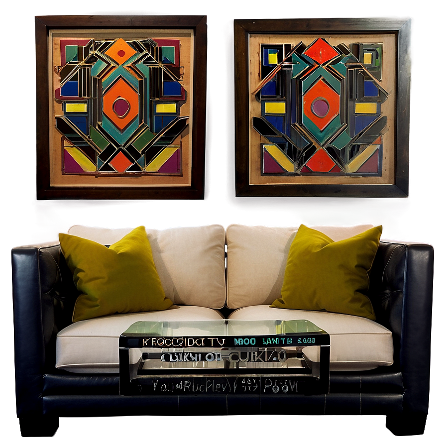 Geometric Living Room Accents Png 99 PNG Image