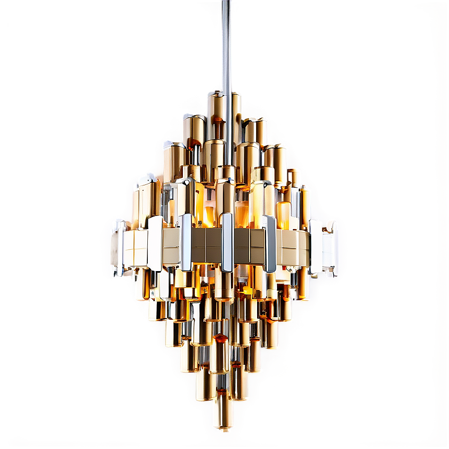 Geometric Modern Chandelier Png Wtm PNG Image