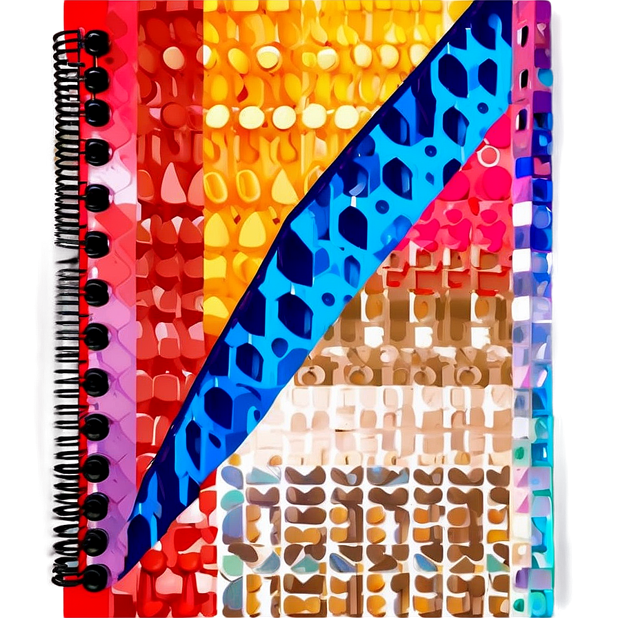 Geometric Notebook Cover Png Xcs12 PNG Image