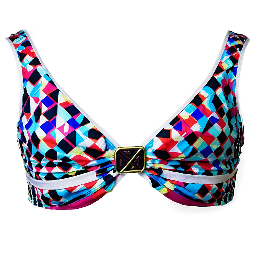 Geometric Pattern Bikini Top Png 31 PNG Image