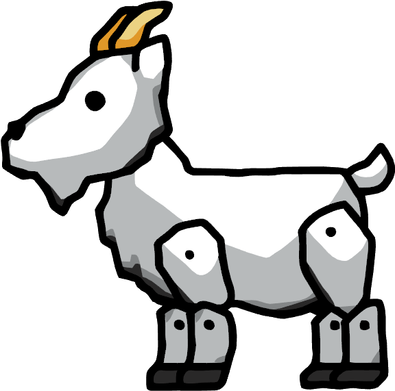 Geometric Style Goat Illustration PNG Image