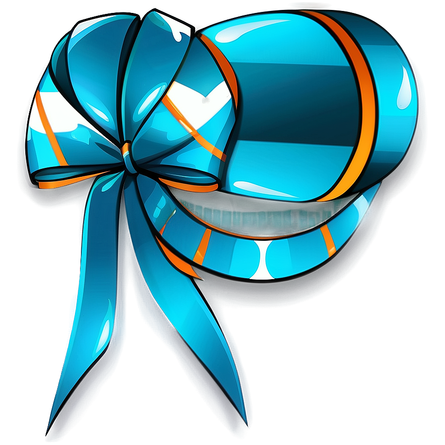 Geometric Teal Ribbon Icon Png 68 PNG Image