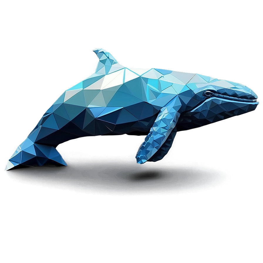 Geometric Whale Png 05232024 PNG Image