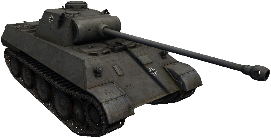 German Panzer Tank Profile PNG Image