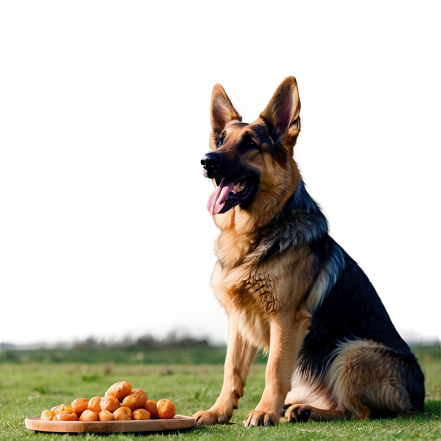 German Shepherd Eating Png Ljd PNG Image