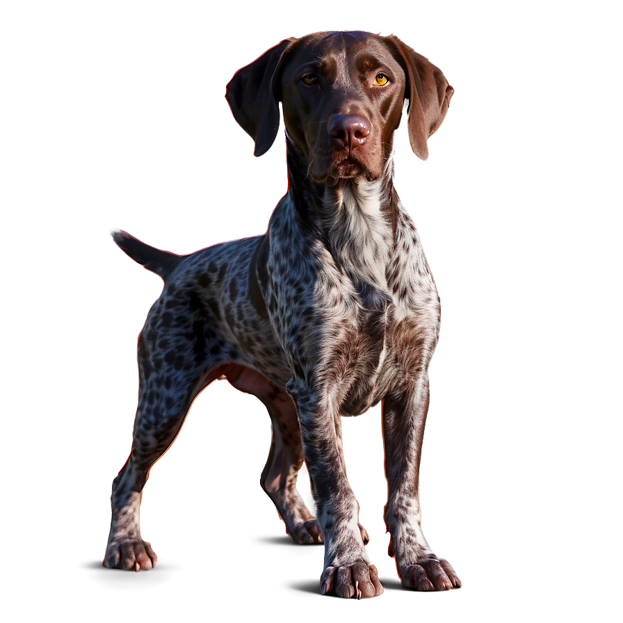 German Shorthaired Pointer At Sunset Png Ont PNG Image