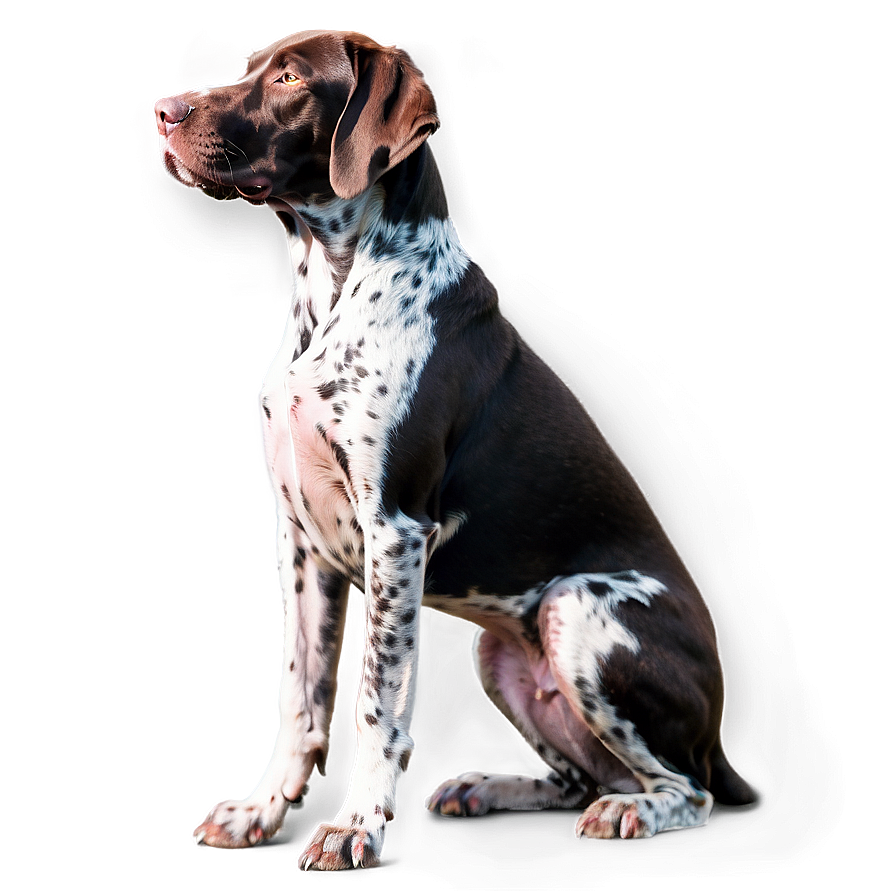 German Shorthaired Pointer Sitting Png Chy28 PNG Image