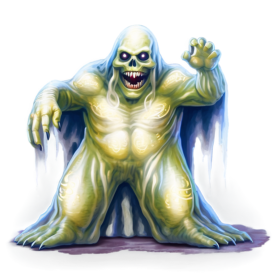 Ghostly Monster Art Png 5 PNG Image