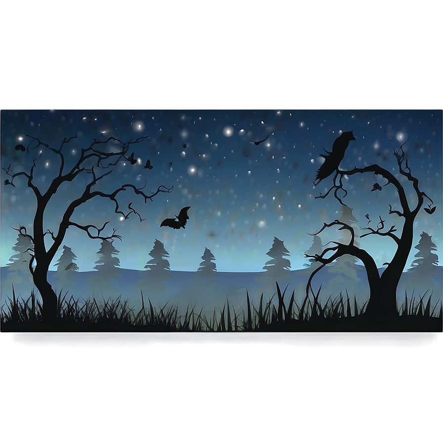 Ghostly Night Background Png Wsh89 PNG Image