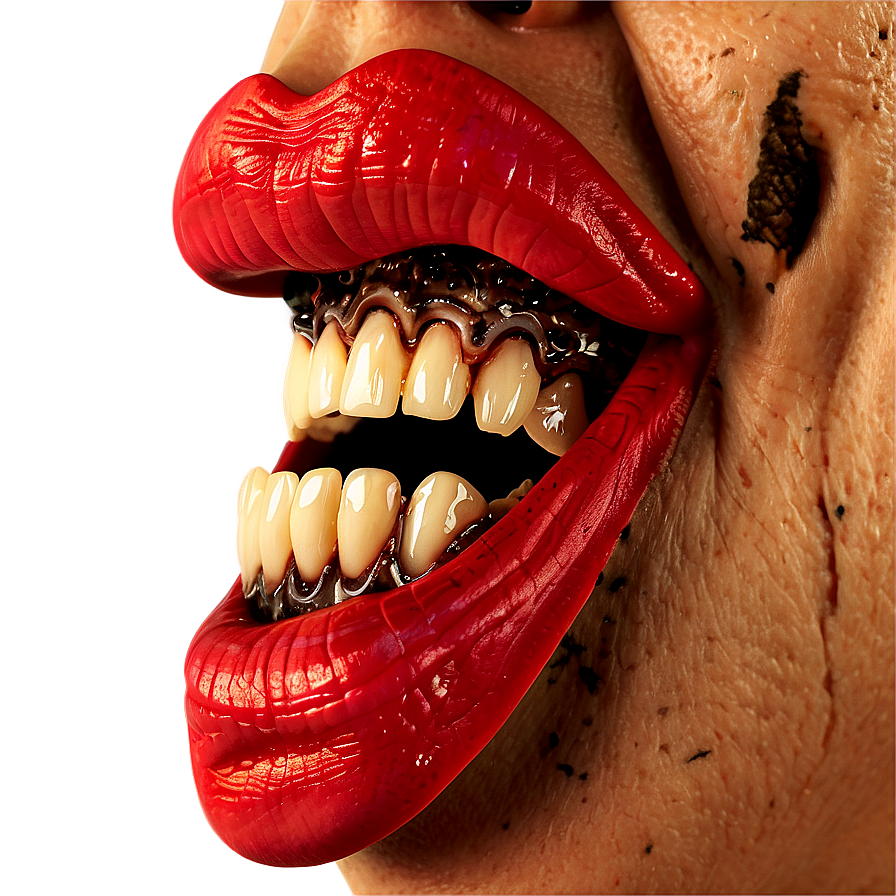 Ghoulish Mouth Visual Png Nih PNG Image