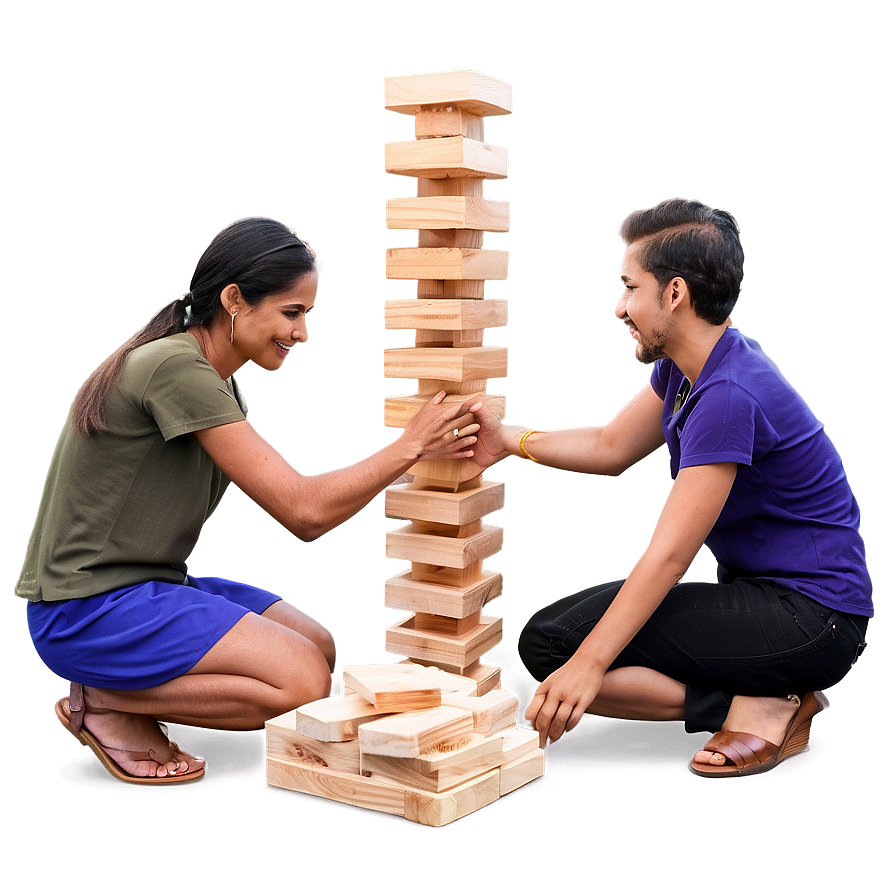 Giant Jenga Set Png 06112024 PNG Image