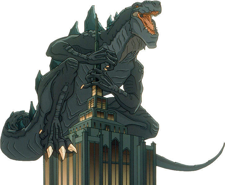 Giant_ Monster_ Attack_ Skyscraper PNG Image