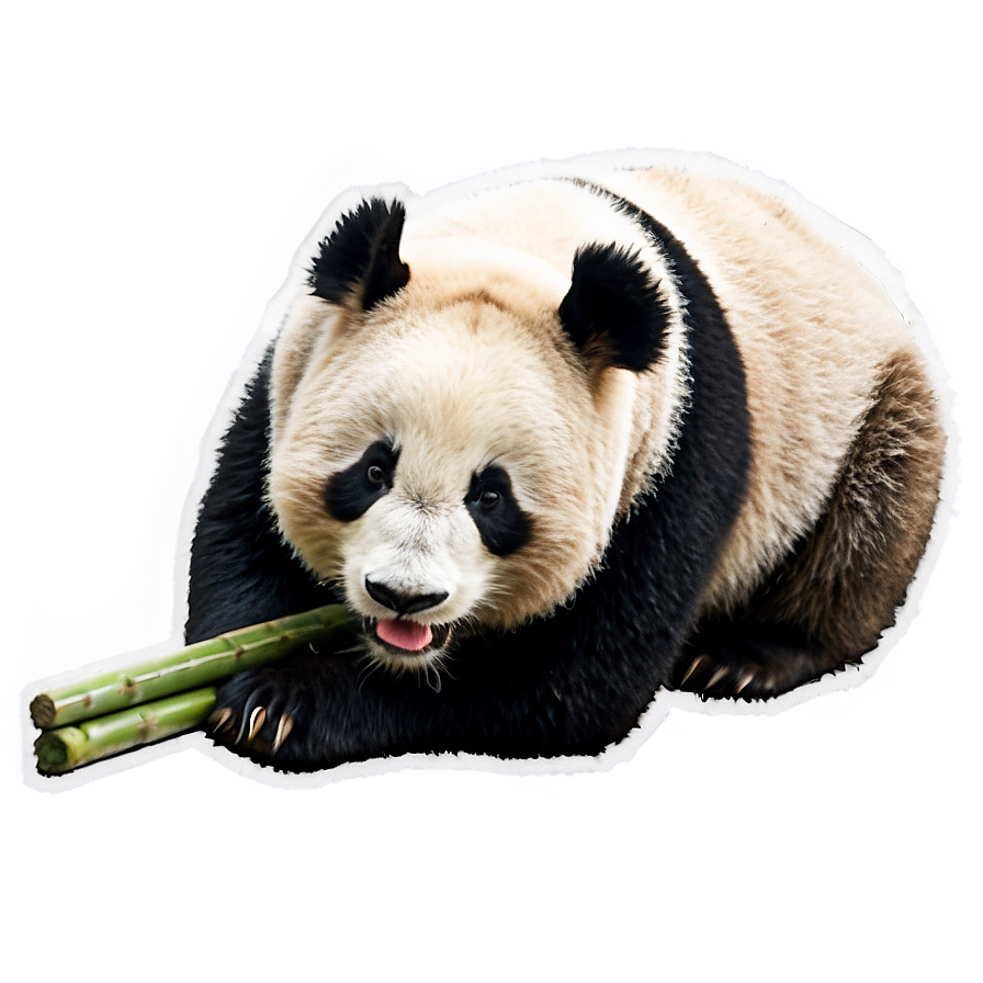 Giant Panda Eating Bamboo Png 76 PNG Image