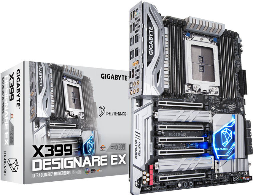 Gigabyte X399 Designare E X Motherboard PNG Image