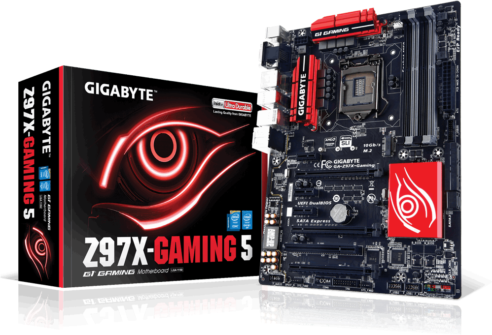 Gigabyte Z97 X Gaming Motherboard PNG Image