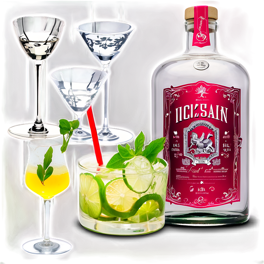 Gin Cocktail Menu Png Oju PNG Image