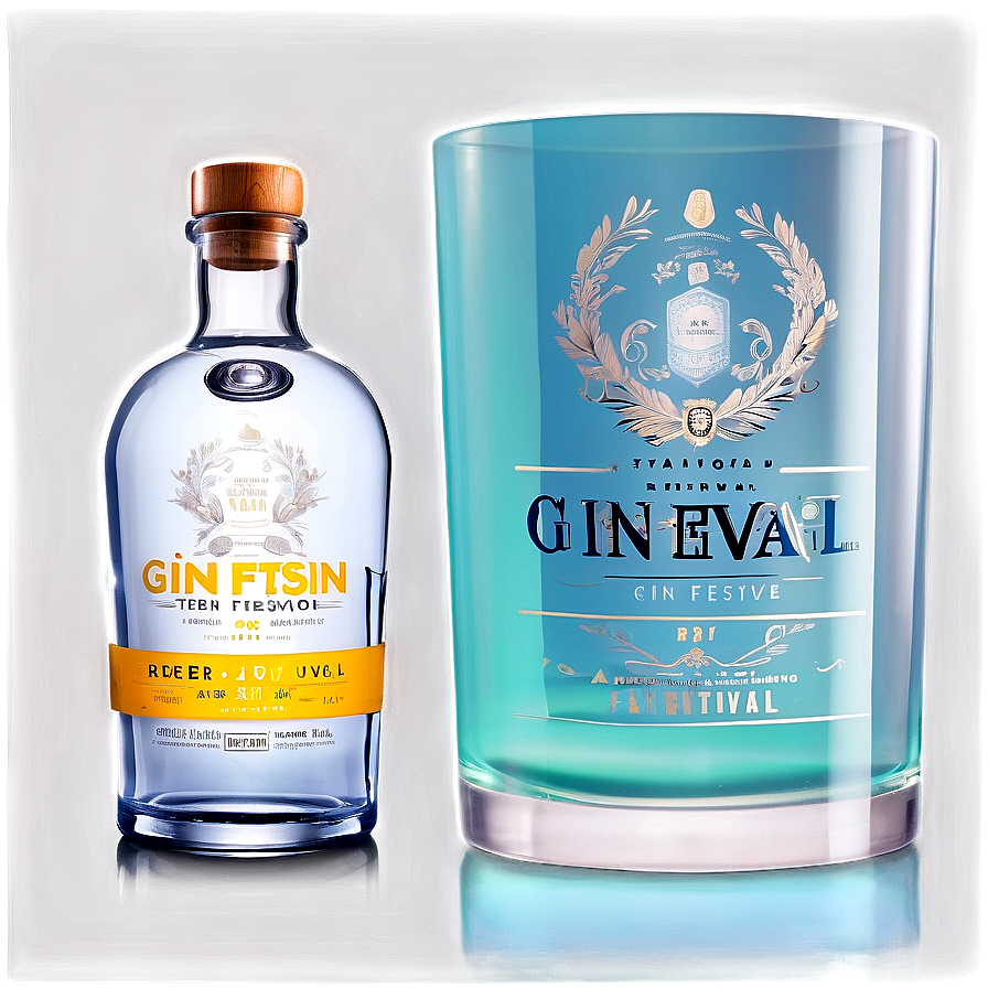 Gin Festival Poster Png Upc PNG Image