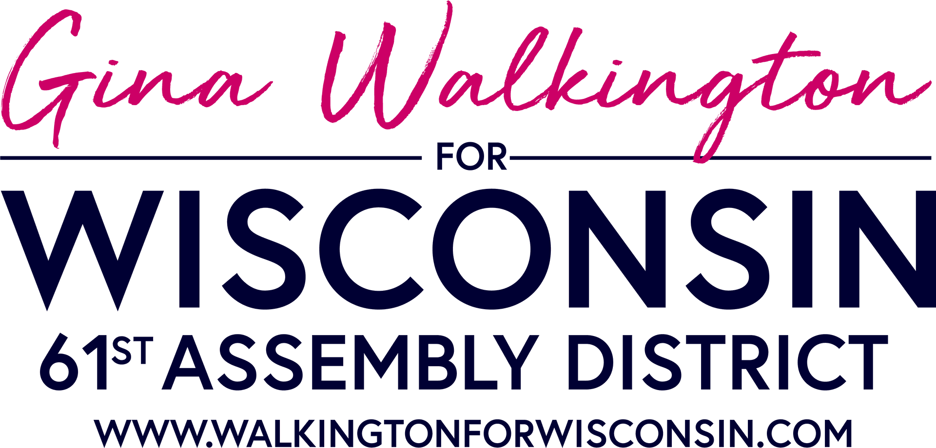 Gina Walkington Wisconsin Assembly Campaign Logo PNG Image