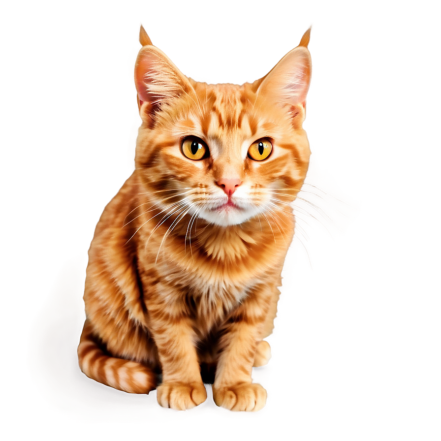 Ginger Cat Clipart Png Anp PNG Image