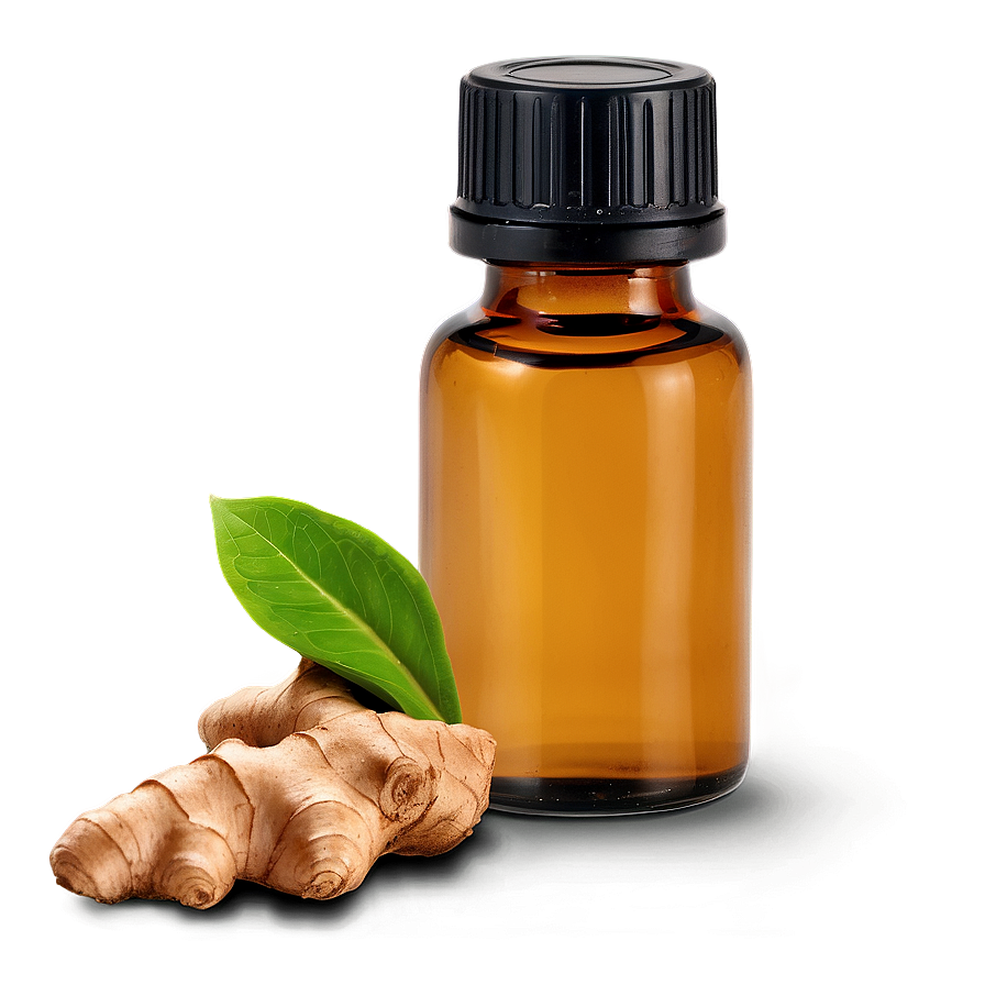 Ginger Essential Oil Bottle Png Ebu PNG Image