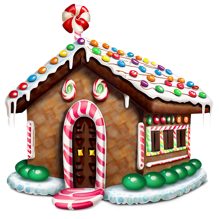 Gingerbread House Candy Png 05212024 PNG Image