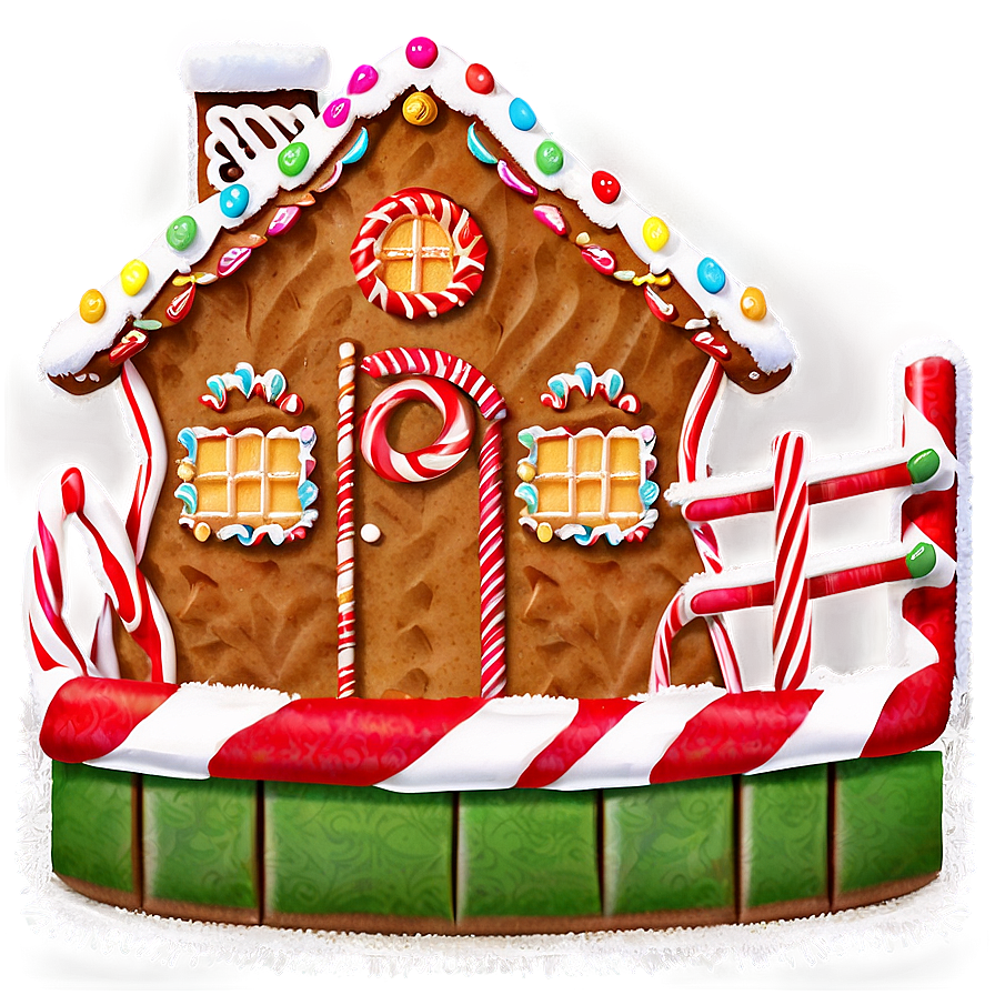 Gingerbread House Fence Png 73 PNG Image