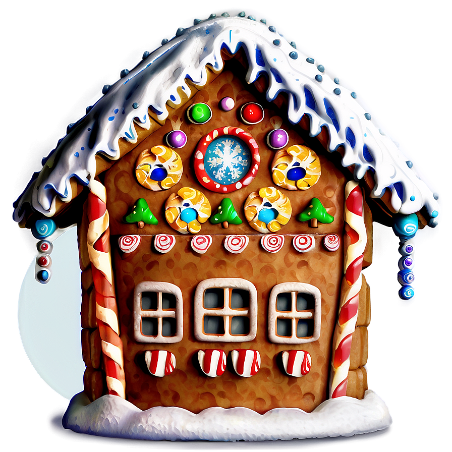 Gingerbread House Window Png Fbh77 PNG Image