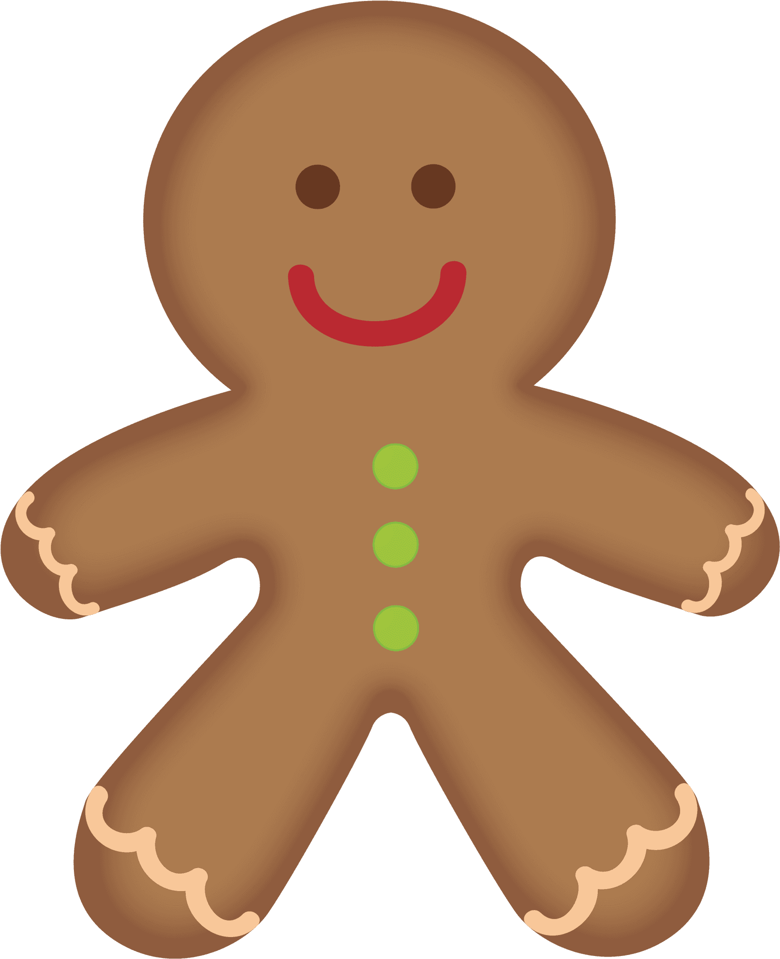 Gingerbread Man Clipart PNG Image