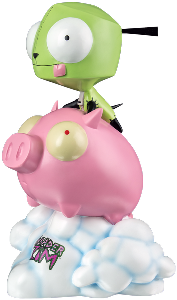 Gir Riding Piggy Figure PNG Image