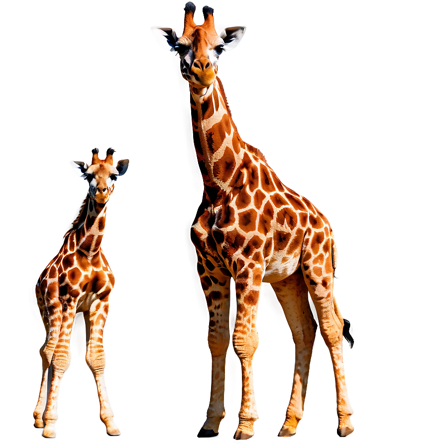 Giraffe Family Sunset Png 39 PNG Image